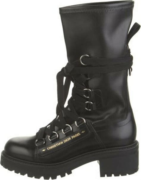 dior leather biker boots|dior leather boots for women.